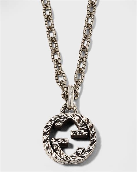 gucci k necklace|gucci interlocking g necklace men's.